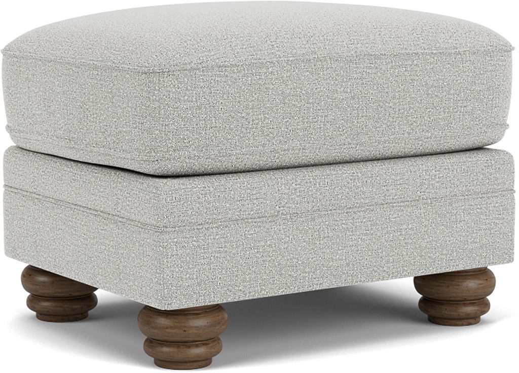 Bexley - Fabric Ottoman - Light Gray