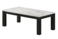 Ivy - 3 Piece Faux Marble White Cocktail Set - White / Black