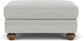 Winston - Cocktail Ottoman - Light Gray