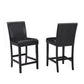 Lennon - 5 Piece Counter Height Table Set - Black / White