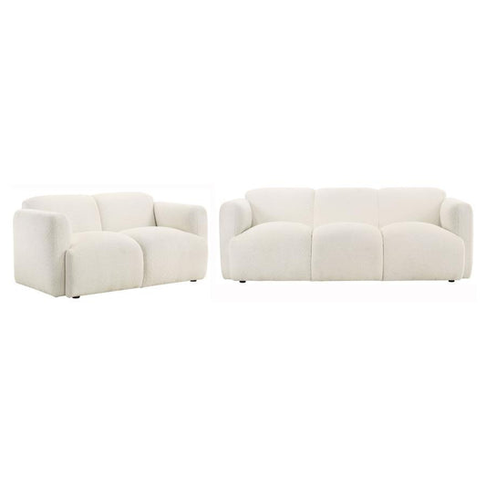 Dorset - Upholstered Round Track Arm Sofa Set