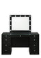 Avery - Vanity Desk With Glass Top And LED Mirroк