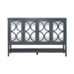 Circle View - Four Door Accent Cabinet - Blue