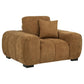 Octavia - Fabric Upholstered Track Arm Accent Chair