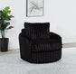 Sarco - Corduroy Upholstered Swivel Accent Arm Chair