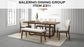 Salerno - Bench - Gray / Brown