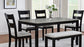 Lester - 6 Piece Dining Set With Bench - Light Gray